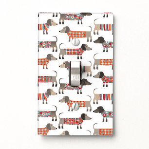 Dachshund Sausage Dog Light Switch Cover