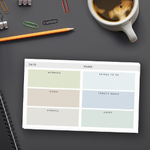 Daily Organizer - Muted Shades Post-it Notes