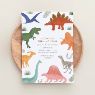 Dinosaur Birthday Party Invitation