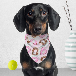 Donut Worry Be Happy Fun Doughnut Pattern Bandana