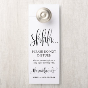 Door Hanger Wedding Do Not Disturb Sign LCC