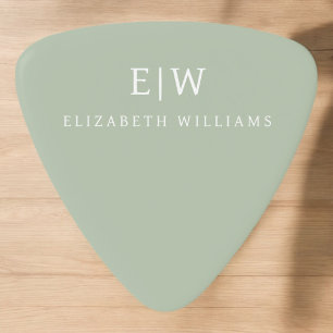 Elegant Professional Simple Monogram Minimalist Guitar Pick