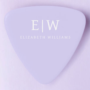 Elegant Professional Simple Monogram Minimalist Guitar Pick