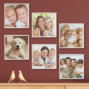 Family Photo Collage Wall Peel And Stick Photo Tile