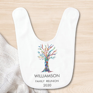 Family Tree Family Reunion   Baby Bib