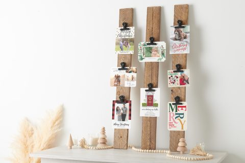 DIY Festive Christmas Card Display