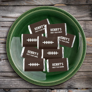 Football First Year Down Boy Birthday Favors