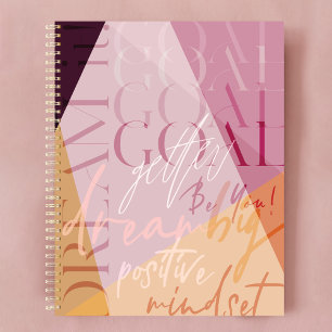 Fun Goal Getter Trendy Stylish Motivational Words Planner