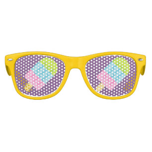 Funny popsicle ice cream party shades sunglasses