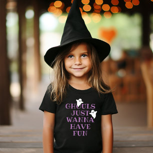 Ghouls Just Wanna Have Fun Purple Halloween Toddler T-shirt