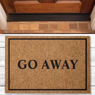 Go Away Custom Introvert Funny Doormat