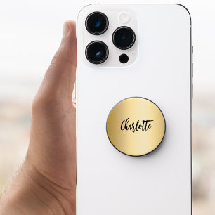 Gold name script elegant PopSocket