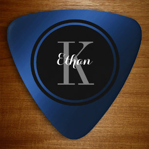 Gradient Blue Personalized Guitar Pick