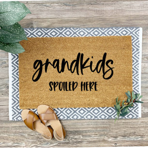 Grandkids Spoiled Here Grandparents Welcome Doormat