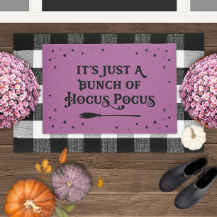 Hocus Pocus Purple Halloween Quote Doormat