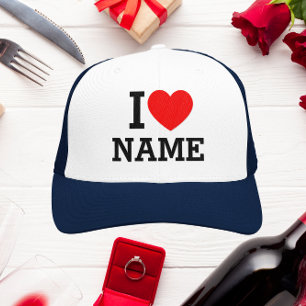 I Heart Name Trucker Hat