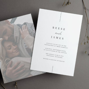 Inline Faded Photo   Modern Minimal Wedding Invitation