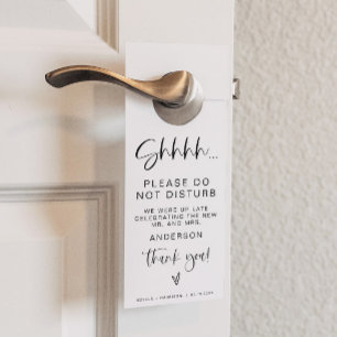 JOLIE Modern Minimal Boho Do not Disturb Hotel Door Hanger