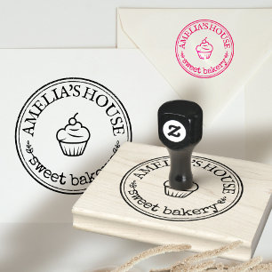 Large Personalized Homemade Logo Custom Rubber Stamp