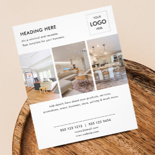 Logo Minimal Photo Business Marketing Flyer