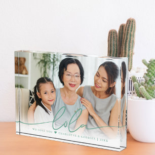 Lola Script Overlay | We Love You Photo Block