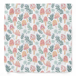 Magic Mushrooms Forest Pattern Bandana