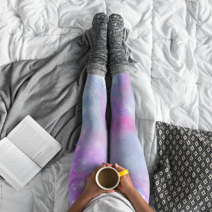 Magic Unicorn Pink Blue Leggings