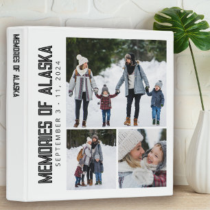 Memories of Alaska Vacation Scrapbook Photo 3 Ring Binder