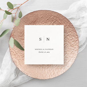 Minimal and Chic   Wedding Napkins