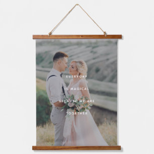 Minimalist Gratitude Photo Print Hanging Tapestry