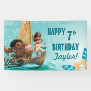 Moana   Oceanic Birthday Banner