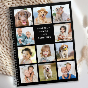 Modern 11 Photo Collage Simple DIY Custom Calendar Planner