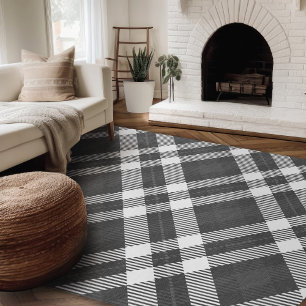 Modern Farmhouse Rug, Black & White Farmhouse Area Rug