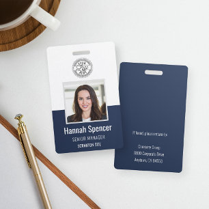 Navy | Employee Photo ID Company Security Badge