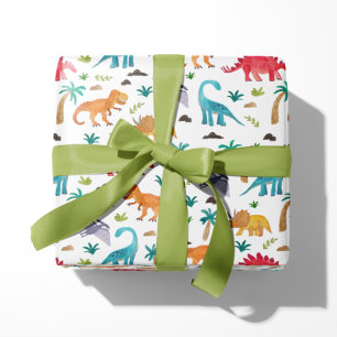 Painted Dinos Wrapping Paper