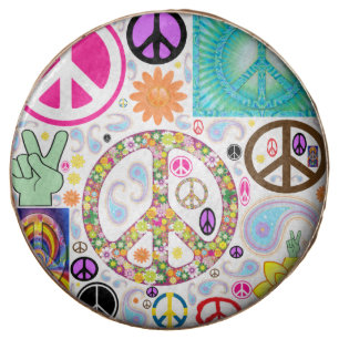 Peace & Paisley Collage Chocolate Covered Oreo