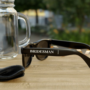 Personalized Bridesman Wedding Party Sunglasses