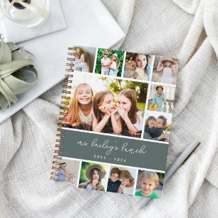 Personalized Class Photo Collage Teacher Notebook