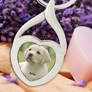 Personalized Pet Photo Keepsake Dog Lover Keychain