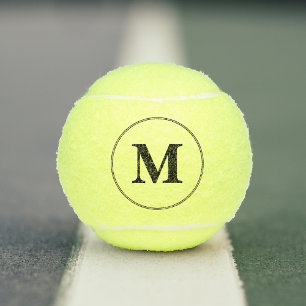 Personalized Player Coach Team Monogrammed Initial Tennis Balls