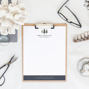 Pine Tree Logo Letterhead