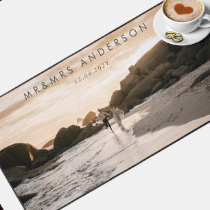 Premium Custom Photo Wedding Gift Desk Mat