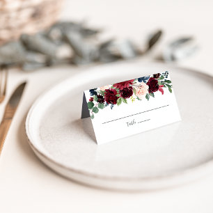 Radiant Bloom Wedding Place Card