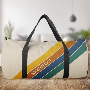 Retro Stripes Monogram Duffle Bag