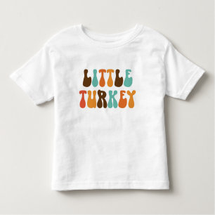 Retro Thanksgiving Little Turkey Shirt