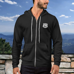 Route 66 Sign or Custom Image Hoodie