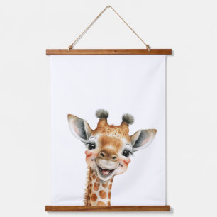 Safari animals Gender neutral minimal nursery Hanging Tapestry