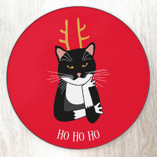 Sarcastic Christmas Cat Wireless Charger