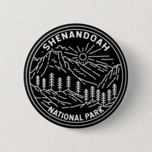 Shenandoah National Park Virginia Monoline Button