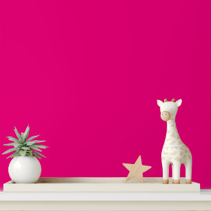 Simple Minimalist Elegant Plain Fuchsia Pink Chic Wallpaper